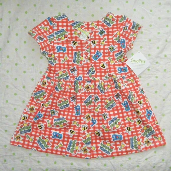 snopea garden gingham dress 18M - Picture 1 of 3